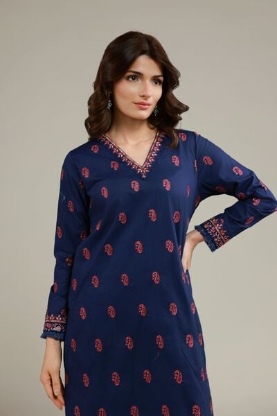 Embroidered | Cotton Crinkle | Kurta | AED 160.00