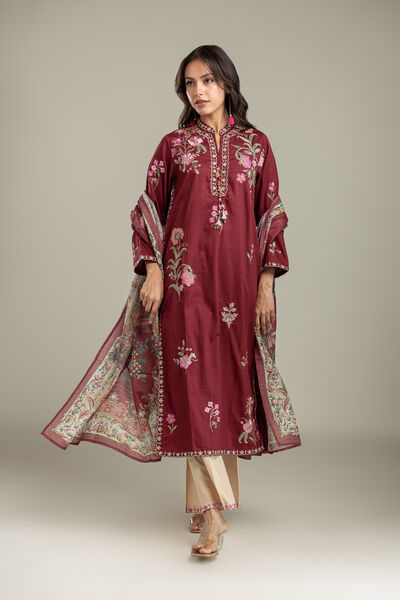 Embroidered | Polyester Silk | Dupatta | AED 130.00