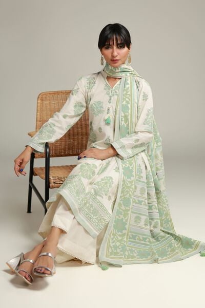 Printed | Cambric | Floral Tassel Kurta | AED 130.00