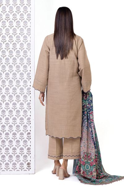 Light khaddar Messuri | Embroidered | Fabrics 3 Piece | AED 180.00