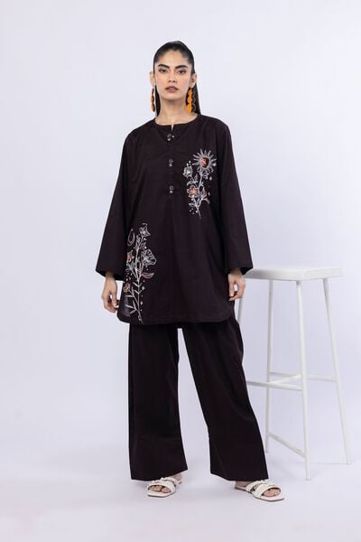 Embroidered | Crosshatch Poplin | Kurta | AED 50.00