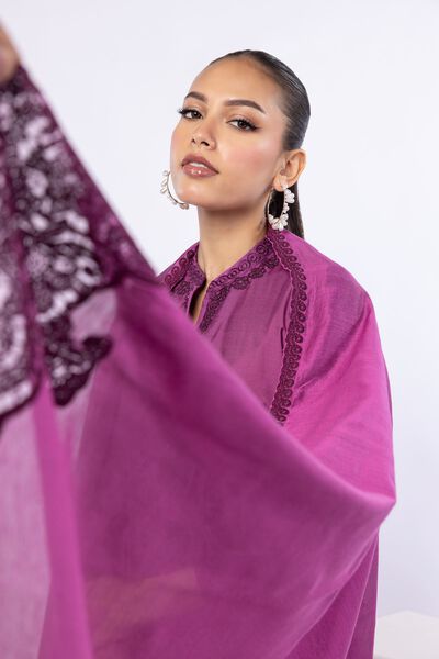 Embroidered | Cotton Net | Dupatta | AED 108.00