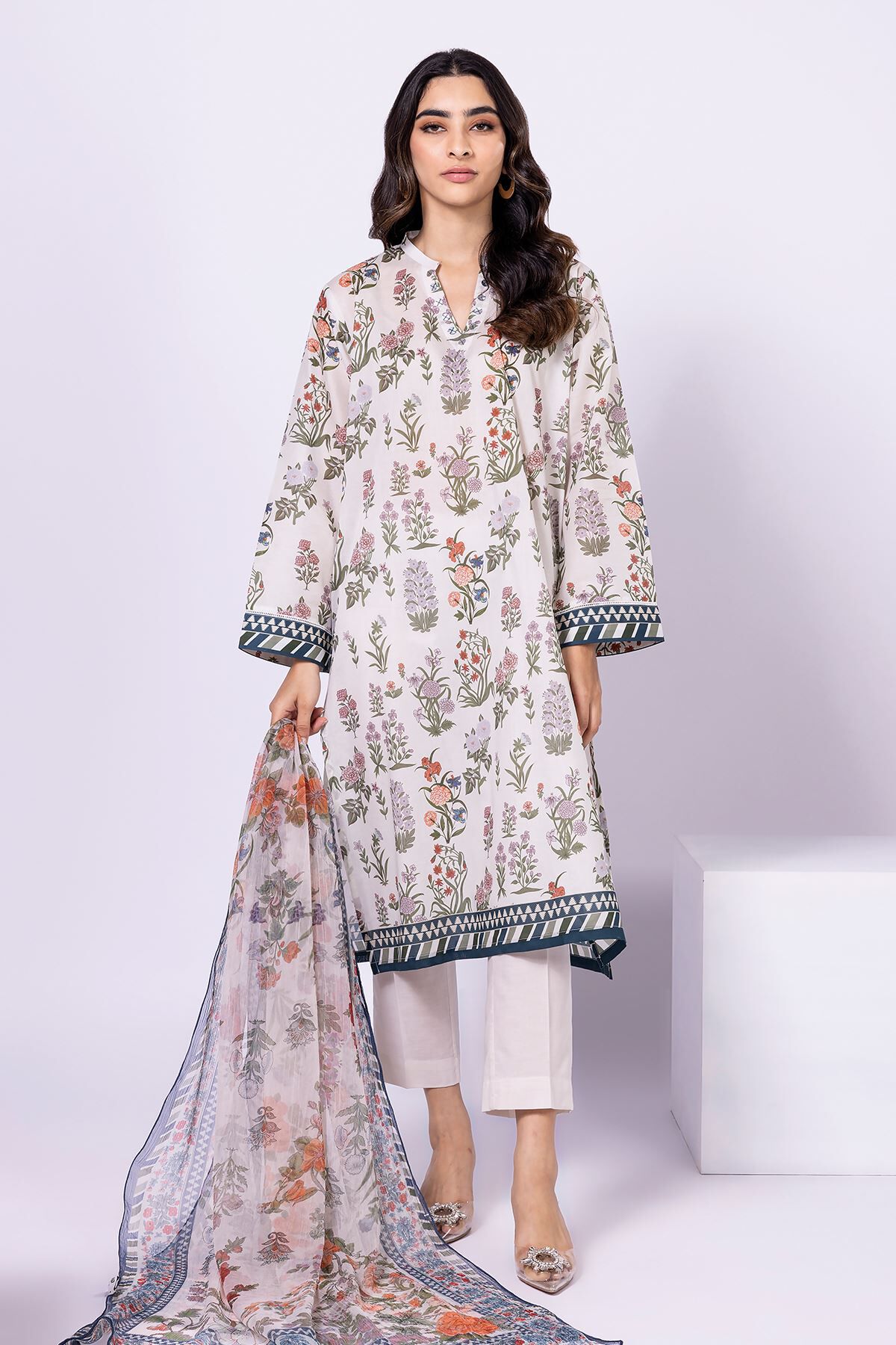 Khaadi three piece lawn 2019 cheap