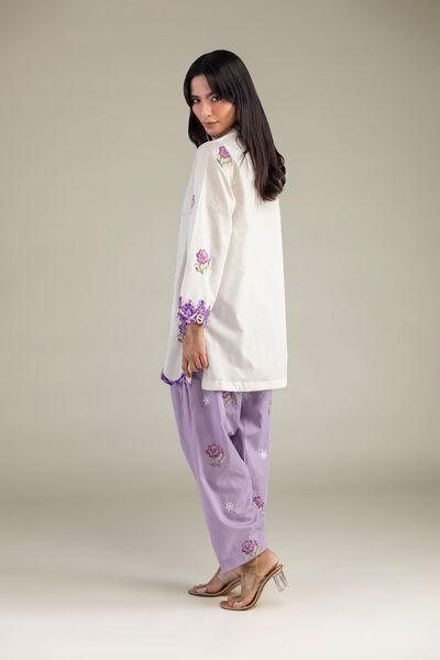Embroidered | Cotton Dobby | Floral Cotton Shalwar | AED 150.00