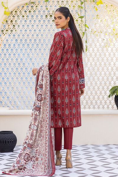 Threads And Motifs Pret Embroidered Khaadi Net 3 Piece Suit 8933