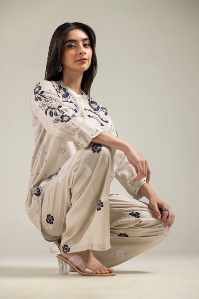 Embroidered | Viscose Crepe | Shirt | AED 65.00