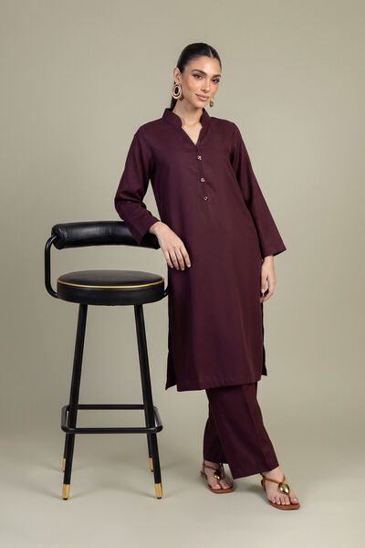 Dyed | Raw Silk | Solid Silk Pants | AED 130.00