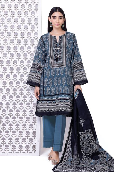 Light Khaddar | Printed | Fabrics 3 Piece | AED 120.00