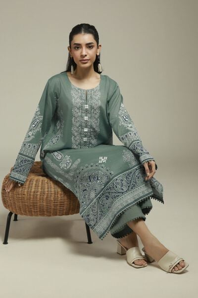 Printed | Cambric | Tailored 2-Piece Set | AED 180.00