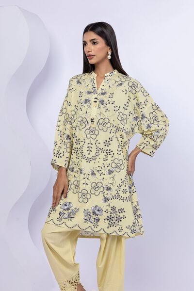 Printed | Crosshatch Poplin | Kurta | AED 100.00