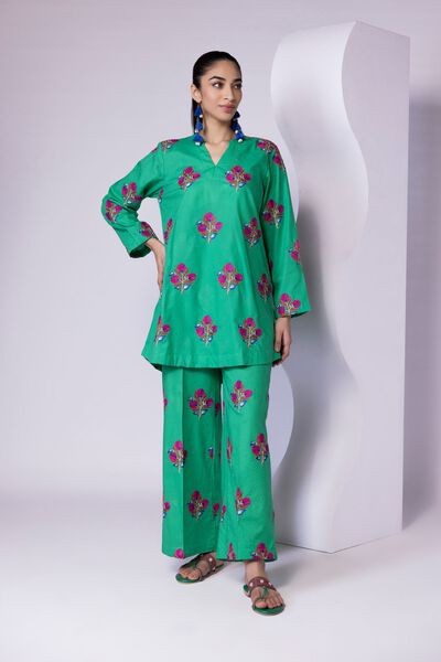 Embroidered | Dobby | Pants | AED 50.00