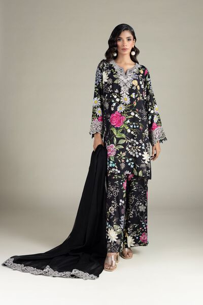 Embroidered | Raw Silk | Fabrics 3 Piece | AED 250.00