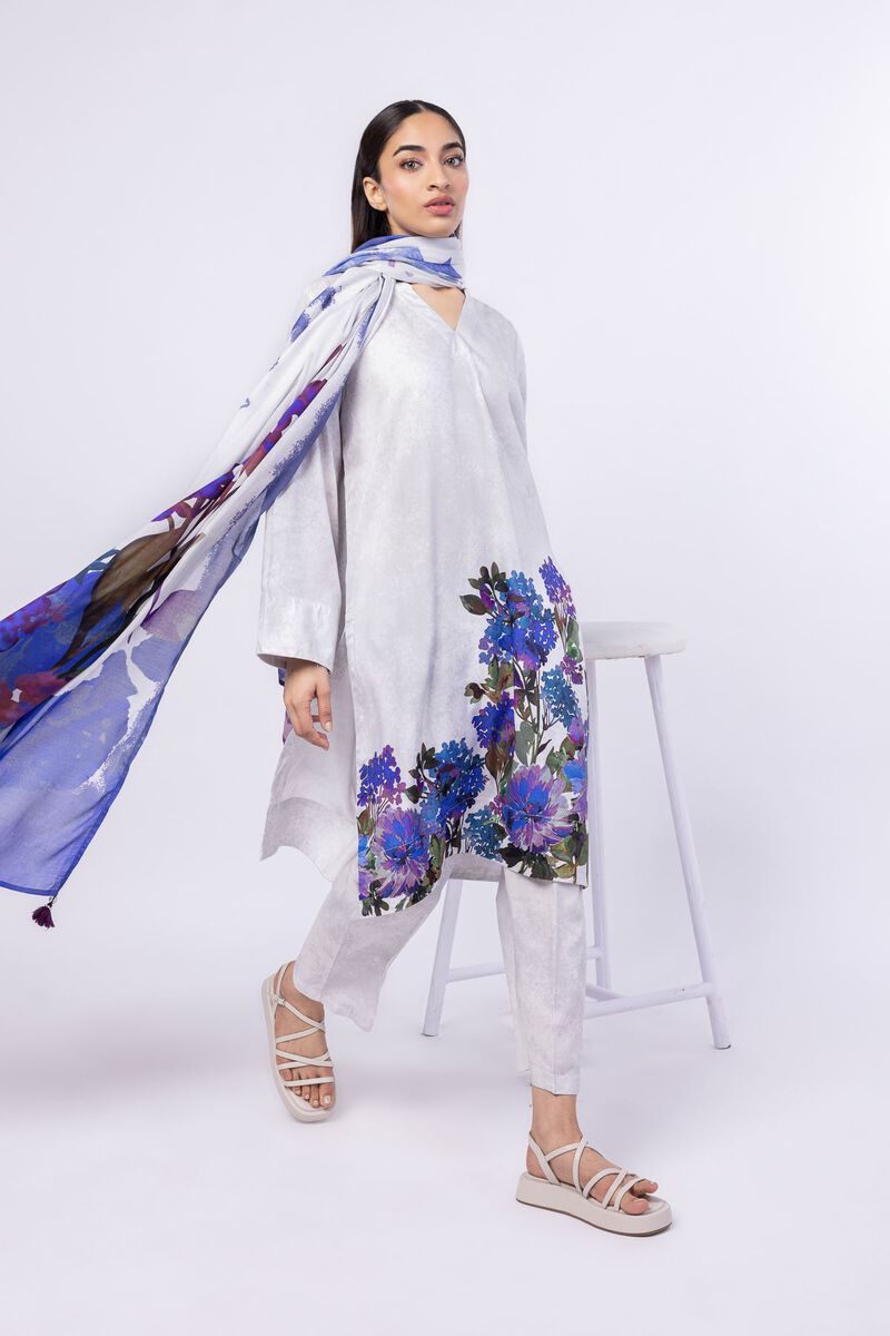 Printed | Light Thai Silk | Dupatta | AED 92.00