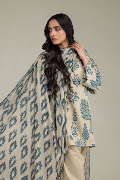 Printed | Lawn | Beige Lawn Dupatta | AED 130.00