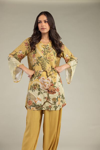 Printed | Viscose | Short Floral Kurta | AED 150.00