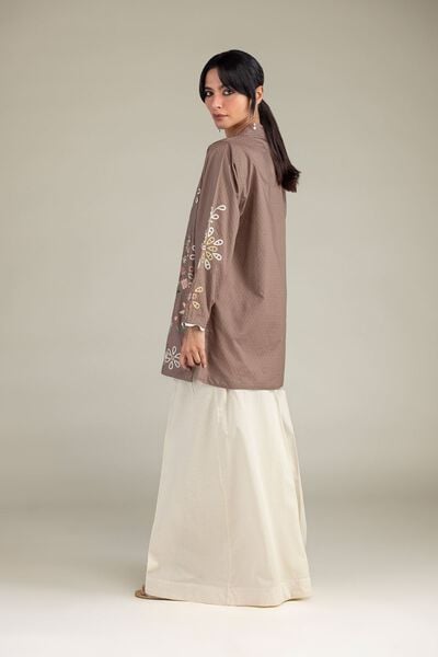 Embroidered | Cotton Dobby | Cotton Solid Pants | AED 130.00