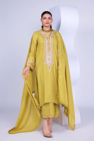 Embroidered | Russian Raw Silk | Kurta | AED 60.00