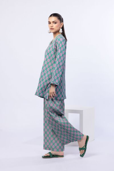 Printed | Ripple Crinkle | Pants | AED 72.00