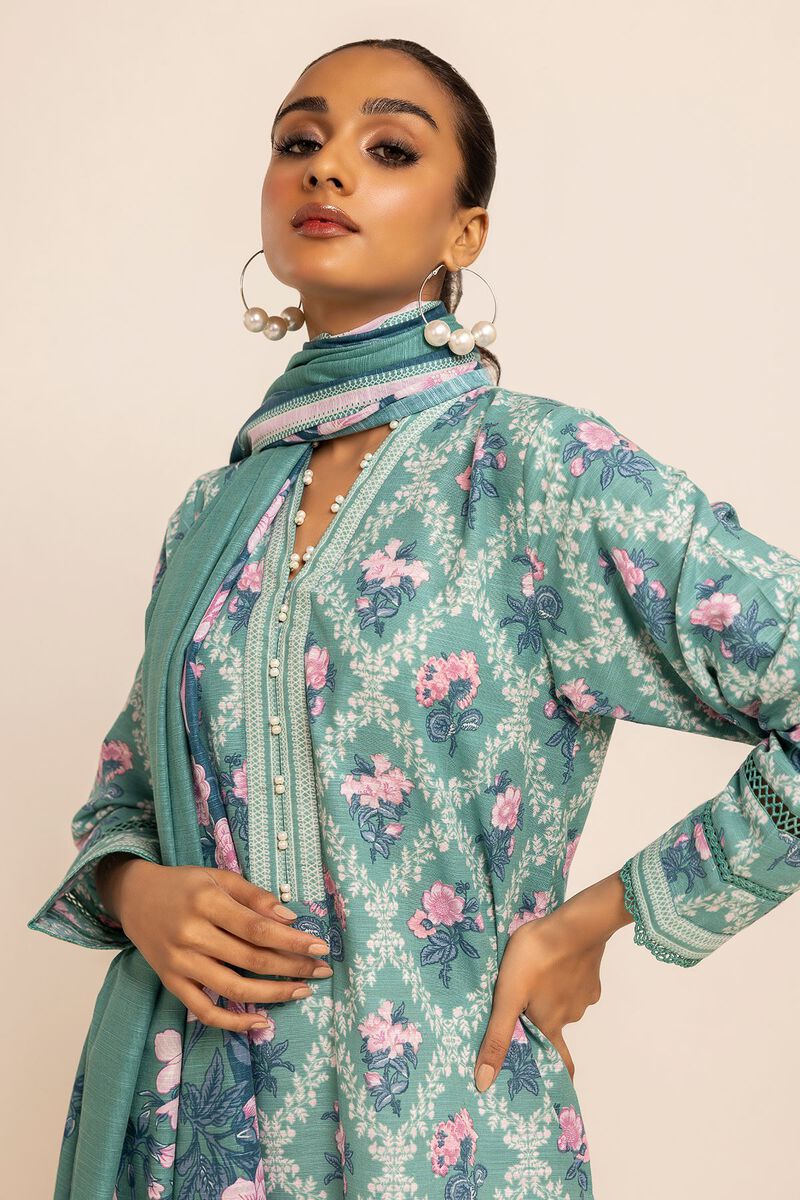 Printed | Light Khaddar | Fabrics 3 Piece | null