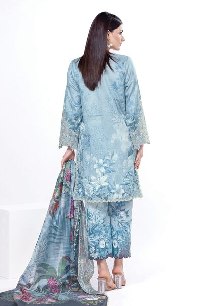 Embroidered | Cotton Satin | Fabrics 3 Piece | AED 110.00
