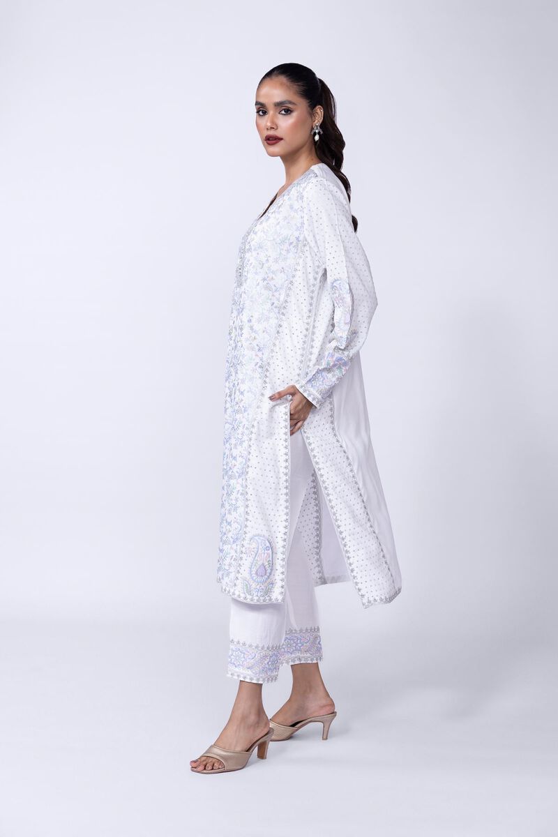 Embroidered | Russian Raw Silk | Pants | AED 36.00