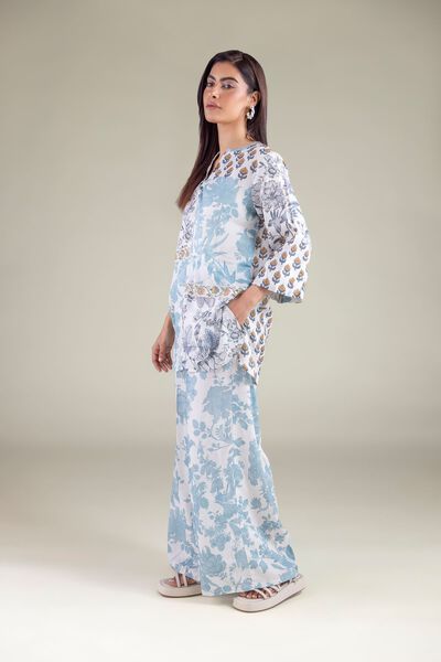 Embroidered | Textured Weave | Trousers | AED 50.00