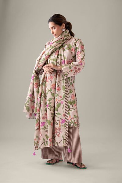 Printed | Textured Cotton | Dupatta | AED 60.00