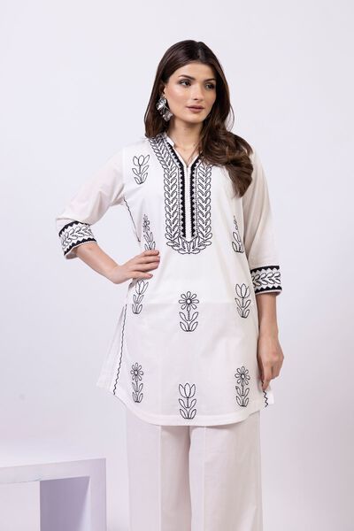 Embroidered | Cambric | Kurta | AED 140.00