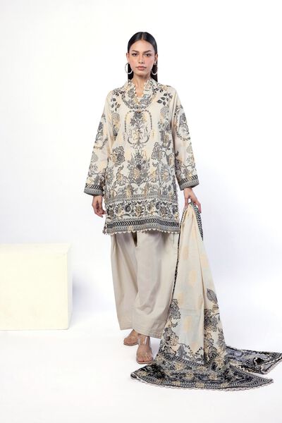 Printed | Jacquard | Fabrics 3 Piece | AED 180.00