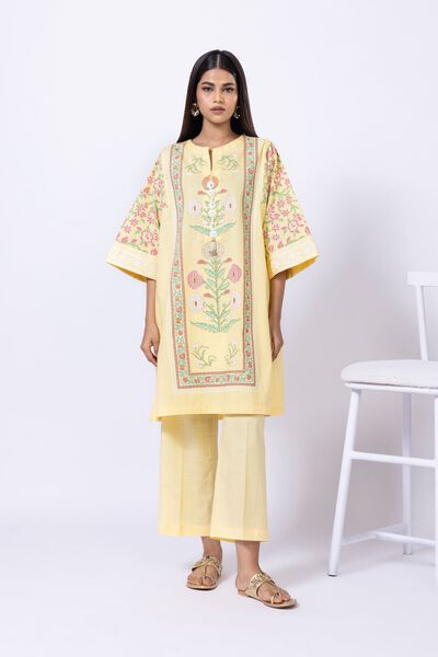 Embroidered | Crosshatch Poplin | Kurta | AED 80.00