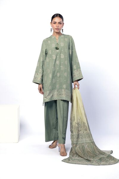 Dyed | Jacquard | Fabrics 3 Piece | AED 180.00