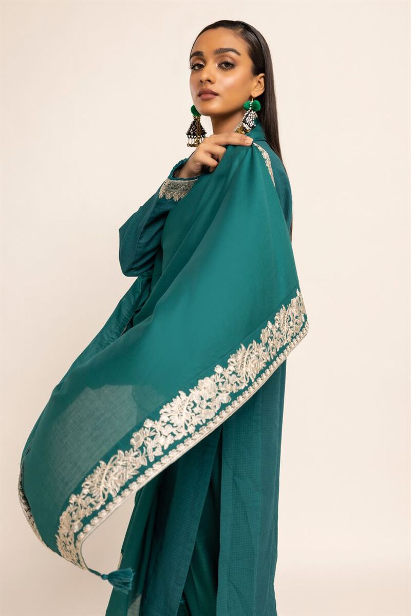 Dyed Embroidered | Lawn | Dupatta | Embroidered | null