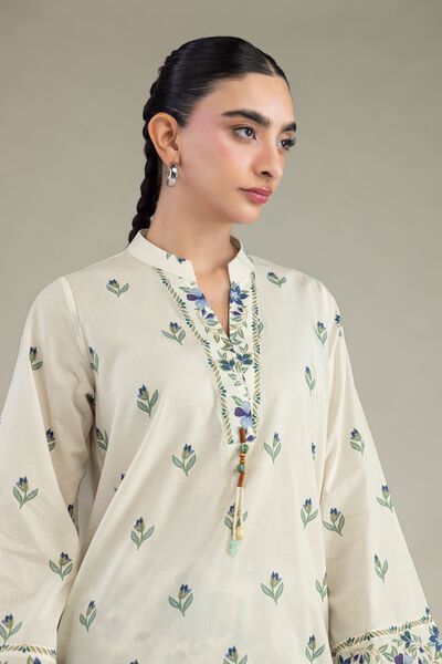 Printed | Cambric | Cambric Floral Kurta | AED 150.00