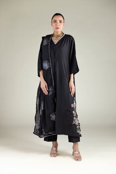 Embroidered | Raw Silk | All-Season Regular Pants | AED 65.00