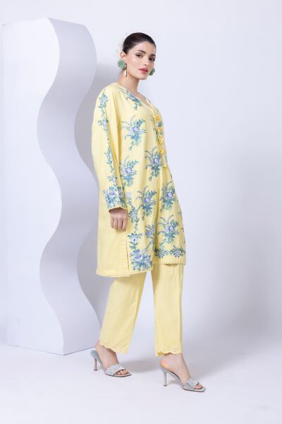 Embroidered | Crosshatch Raw Silk | Pants | AED 30.00