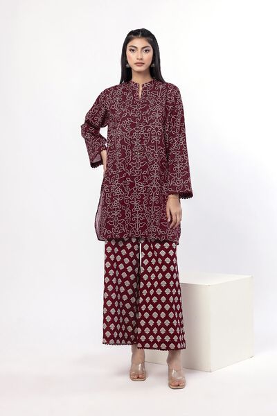Printed | Khaddar | Fabrics 2 Piece | Top and Bottom | AED 100.00