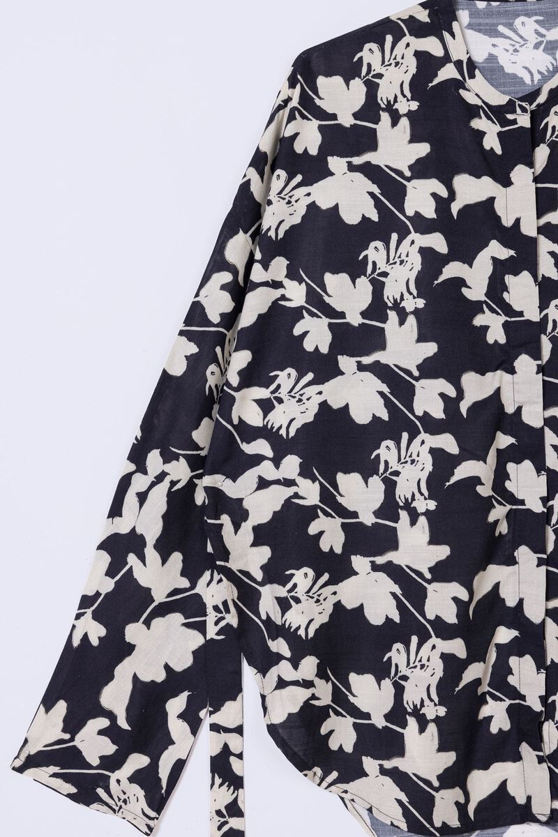 Printed | Dull Raw Silk | Blouse | AED 30.00