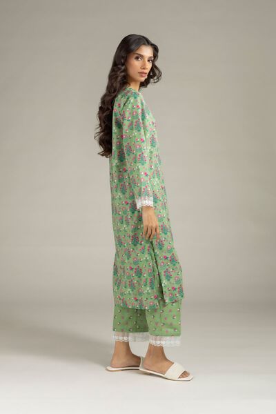 Printed | Heavy Textured Cotton | Pants | AED 70.00