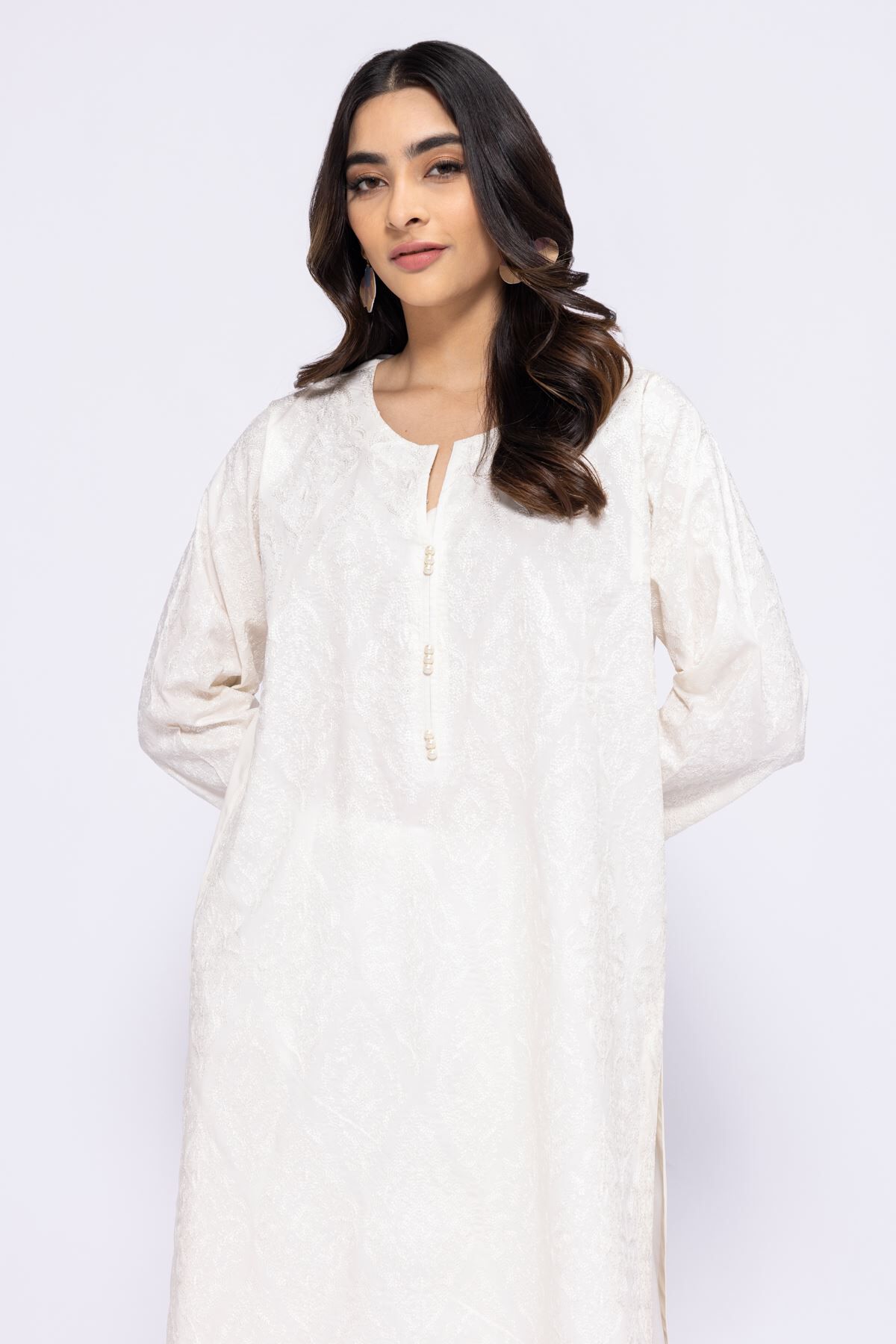 Khaadi shop white dress