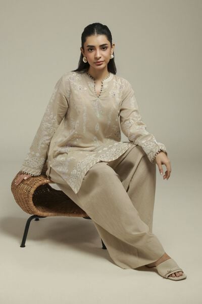 Printed | Cambric | 2-Piece Tailored Set | AED 180.00