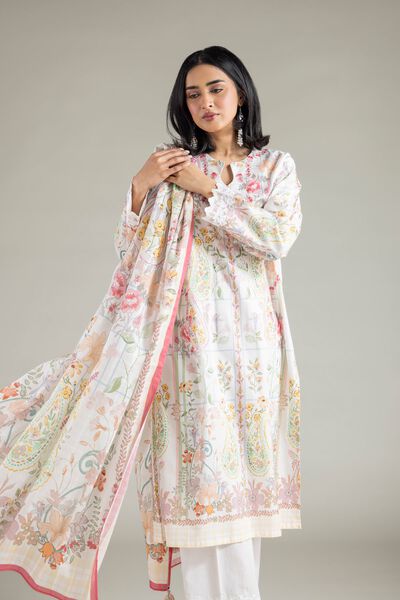 Embroidered | Textured Lawn | Fabrics 3 Piece | AED 180.00