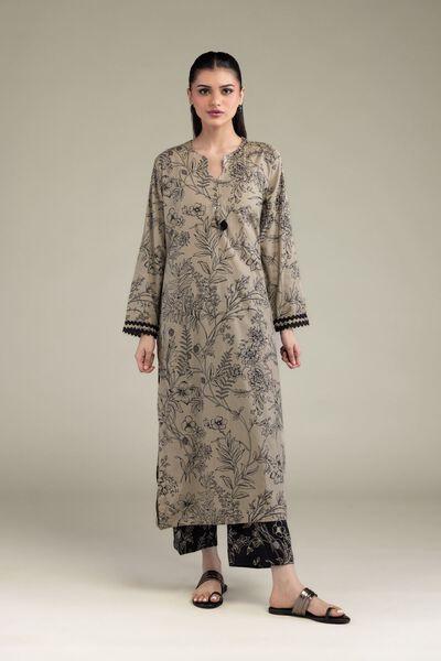 Printed | Cotton Viscose | Black Floral Pants | AED 130.00