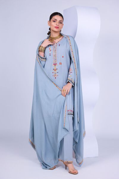 Embroidered | Russian Raw Silk | Kurta | AED 60.00