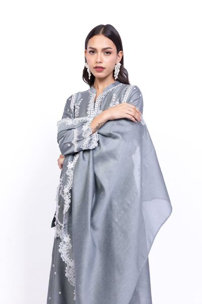 Embroidered | Cotton Net | Dupatta | AED 88.00