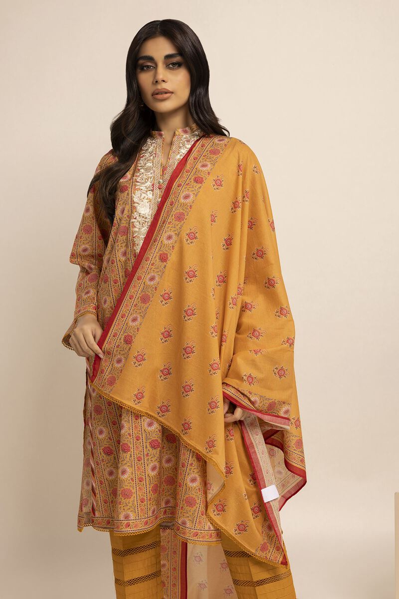 Embroidered | Cambric | Fabrics 3 Piece | null