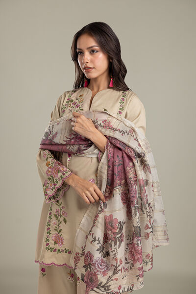 Embroidered | Polyester Silk | Dupatta | AED 130.00