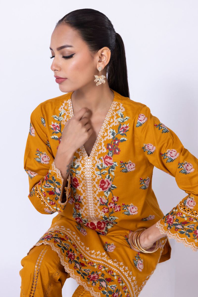 Embroidered | Cambric | Kurta | null