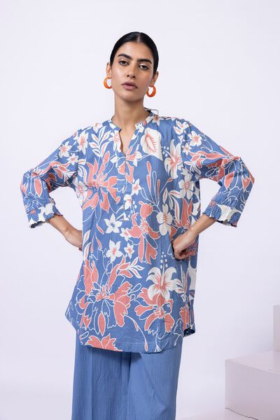 Printed | Ripple Crinkle | Kurta | AED 70.00