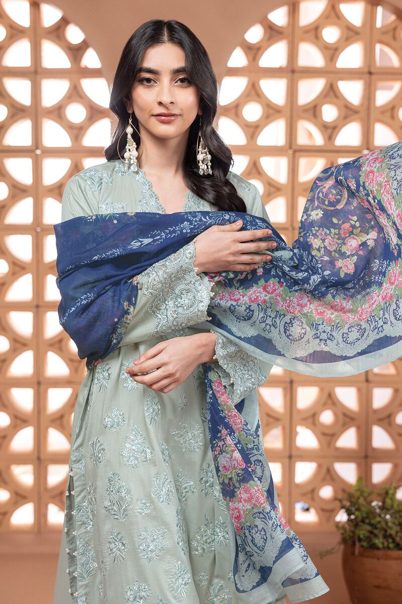 Embroidered | Cambric | Tailored 3 Piece | null