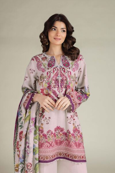 Printed | Mesuri Dobby | Tailored 3 Piece | AED 250.00